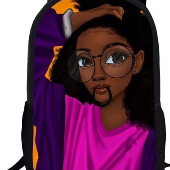 Black Girl Rocks Backpack - Picture 4 of 8